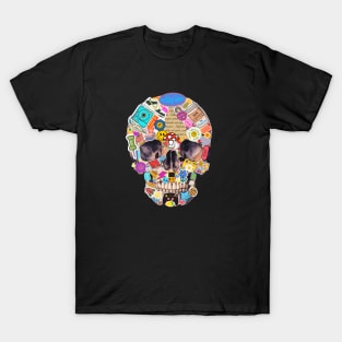 skull full of stickers T-Shirt